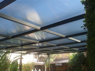 estructura de aluminio con tubular de 3x2 (domo)
