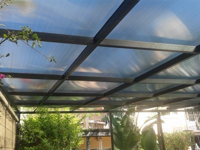 tubular 3x2 con policarbonato de 1/4