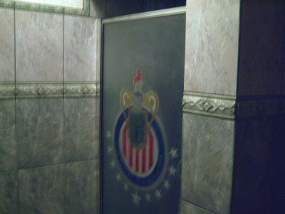 vidrio templado 1/8 con diseño de las chivas