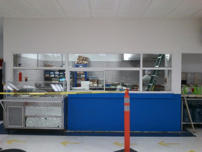 ventana para concina perfil blanco