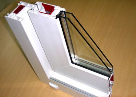 perfil blanco , 2 vidrio de 1/8 y separador de 1/4 para ventana de doble vidrio 